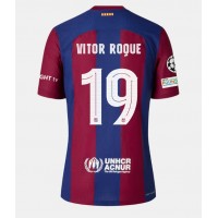 Barcelona Vitor Roque #19 Replica Home Shirt 2023-24 Short Sleeve